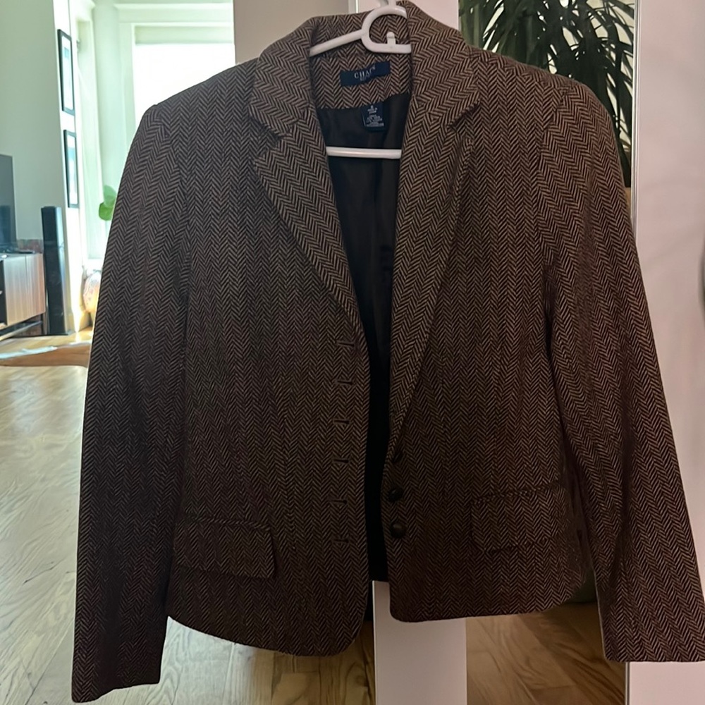 Chaps Herringbone Blazer
